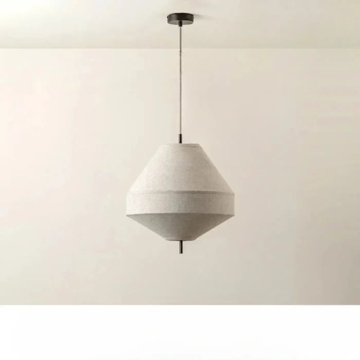 Suspension Japandi en Lin Naturel – Nivis
