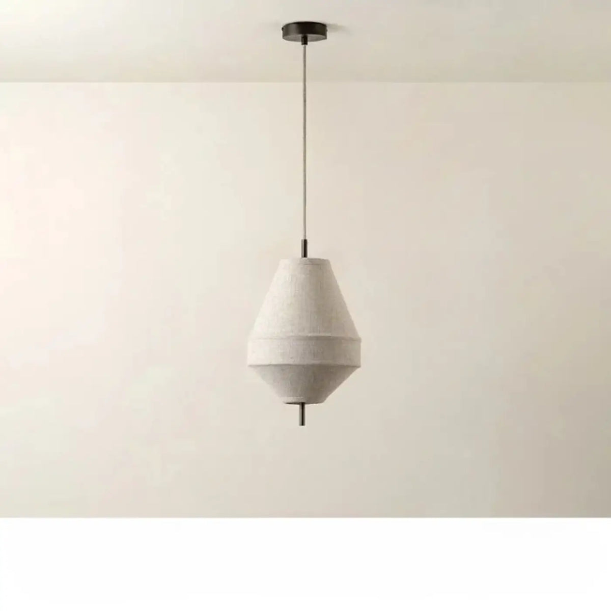 Suspension Japandi en Lin Naturel – Nivis