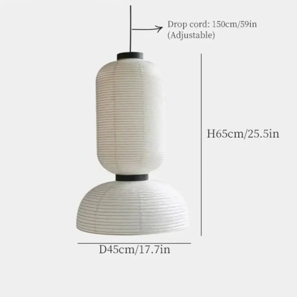Suspension Japonaise en Papier Blanc – Fasia
