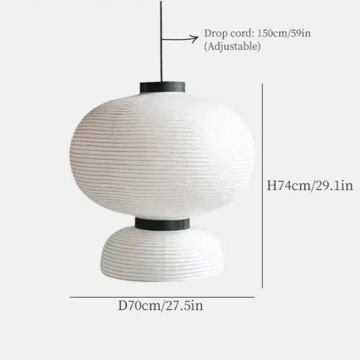 Suspension Japonaise en Papier Blanc – Fasia