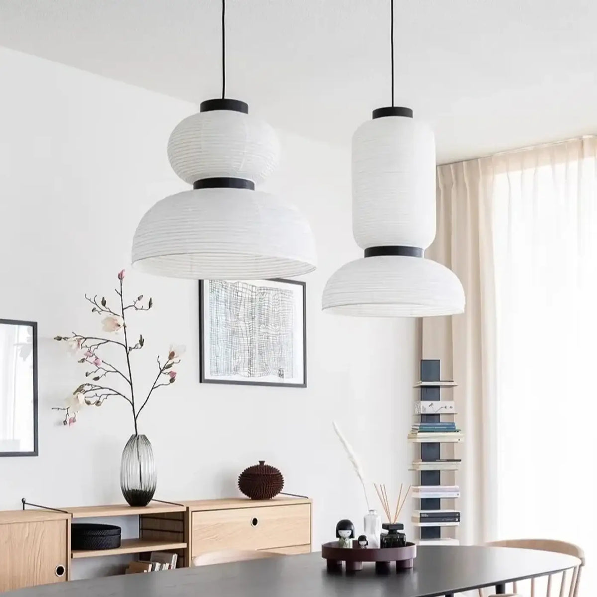 Suspension Japonaise en Papier Blanc – Fasia