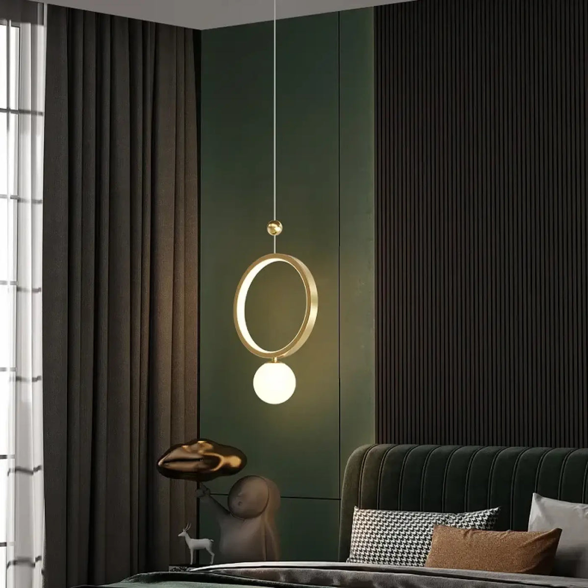 Suspension LED Circulaire pour Chambre – Rélan