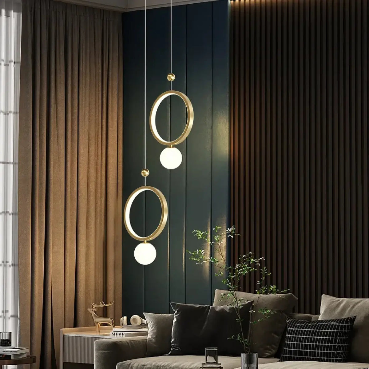 Suspension LED Circulaire pour Chambre – Rélan