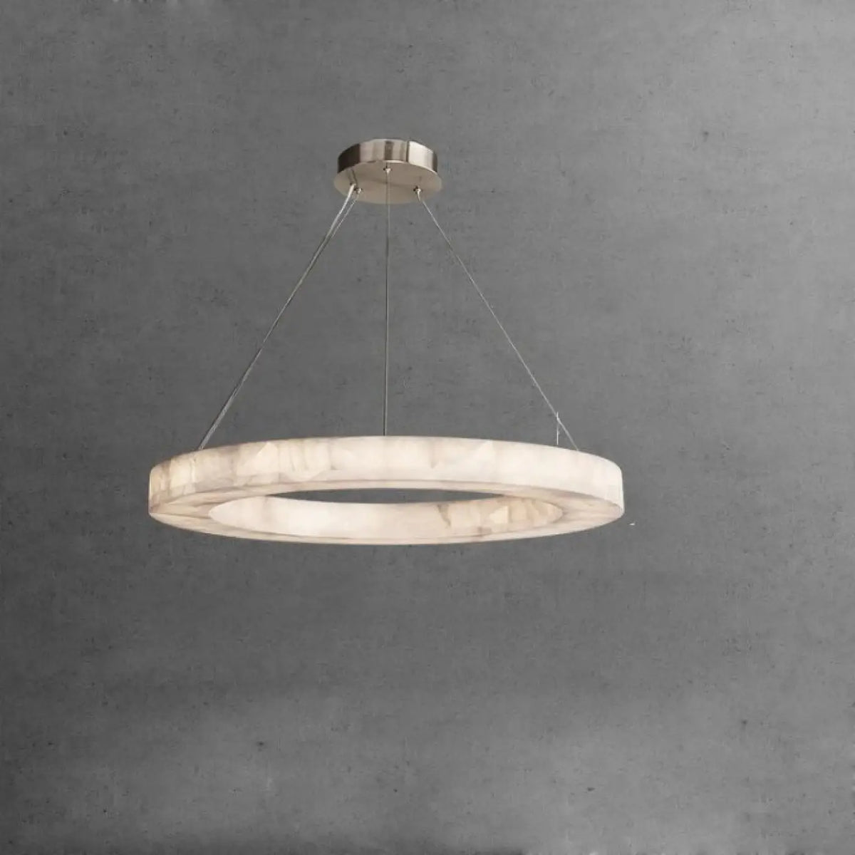 Suspension LED Circulaire Effet Marbre – Flodel