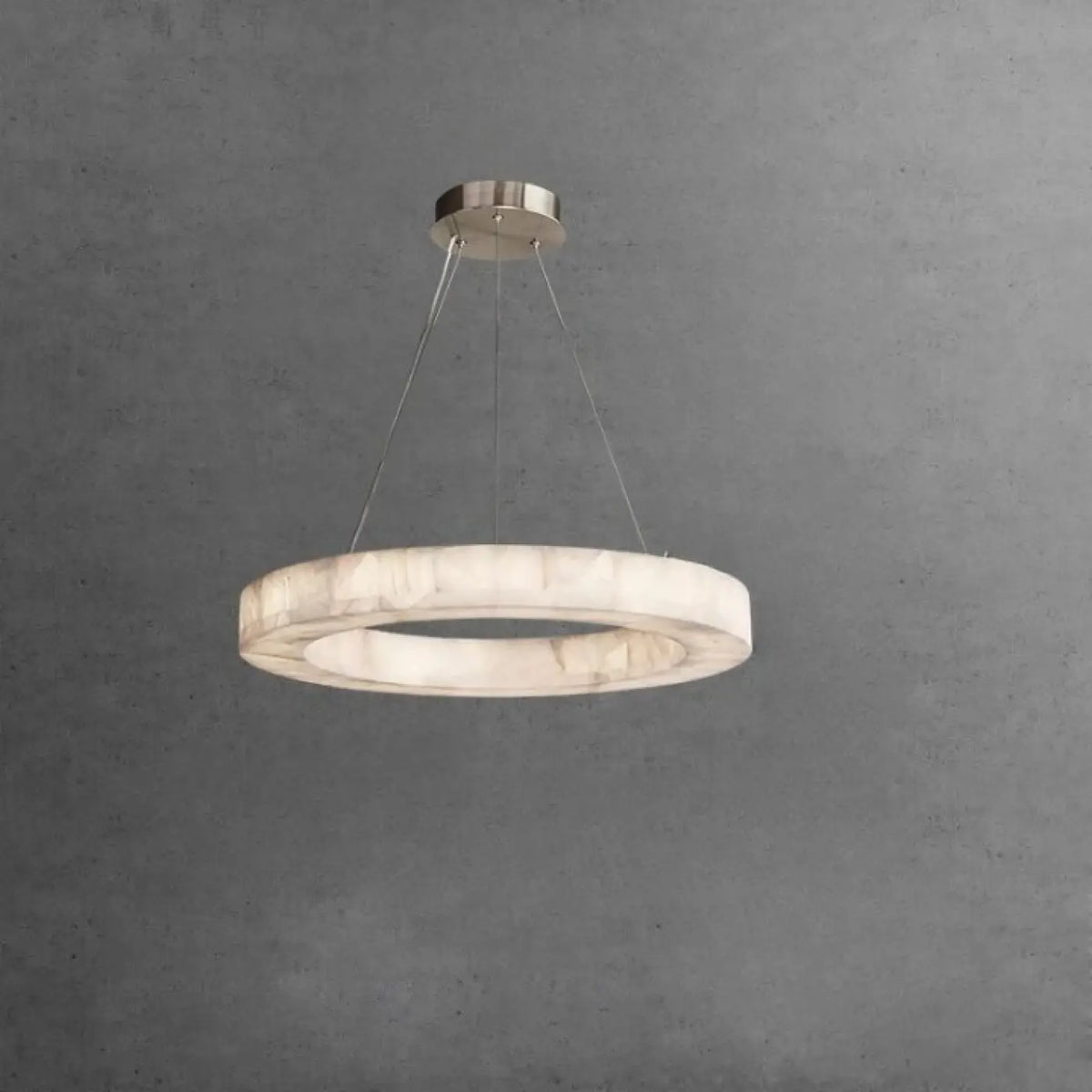 Suspension LED Circulaire Effet Marbre – Flodel