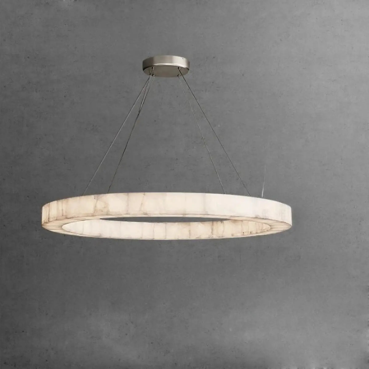 Suspension LED Circulaire Effet Marbre – Flodel