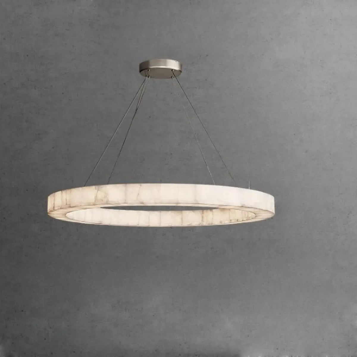 Suspension LED Circulaire Effet Marbre – Flodel