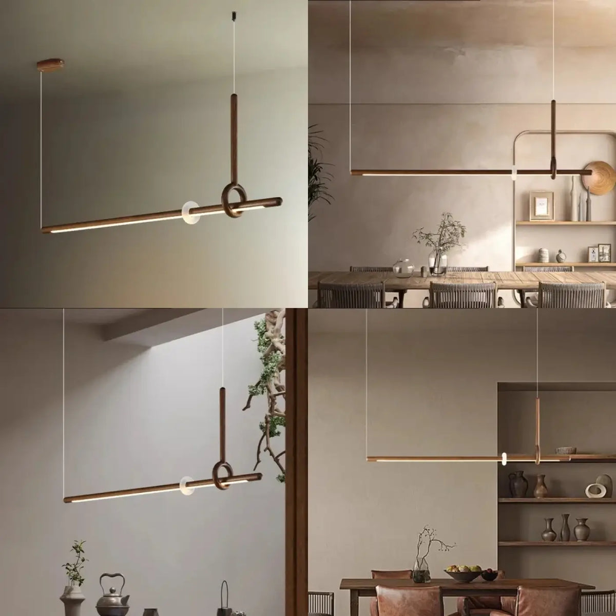 Suspension LED en Bois et Acrylique – Zorelle