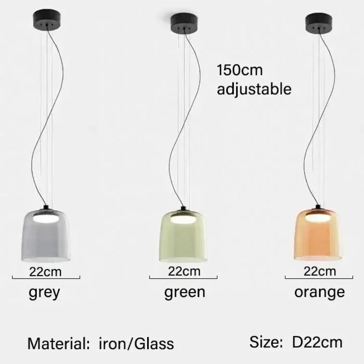 Suspension LED Colorée Design – Rivio