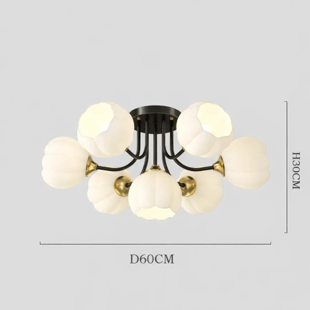 Suspension Design à Globes en Verre – Anio