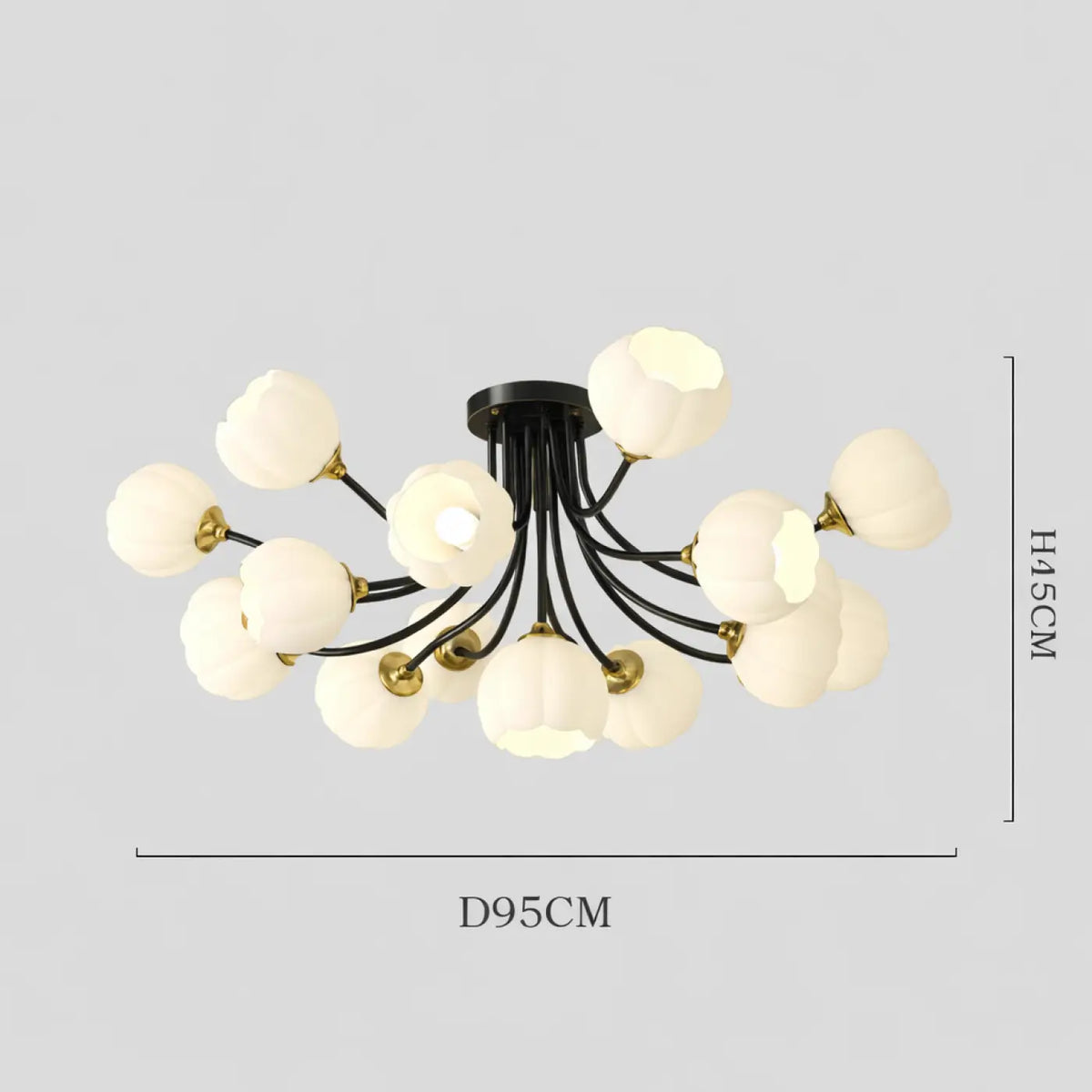 Suspension Design à Globes en Verre – Anio