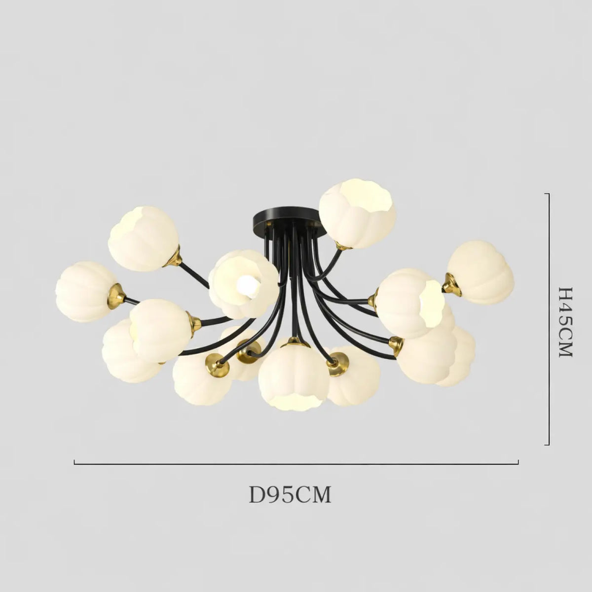 Suspension Design à Globes en Verre – Anio