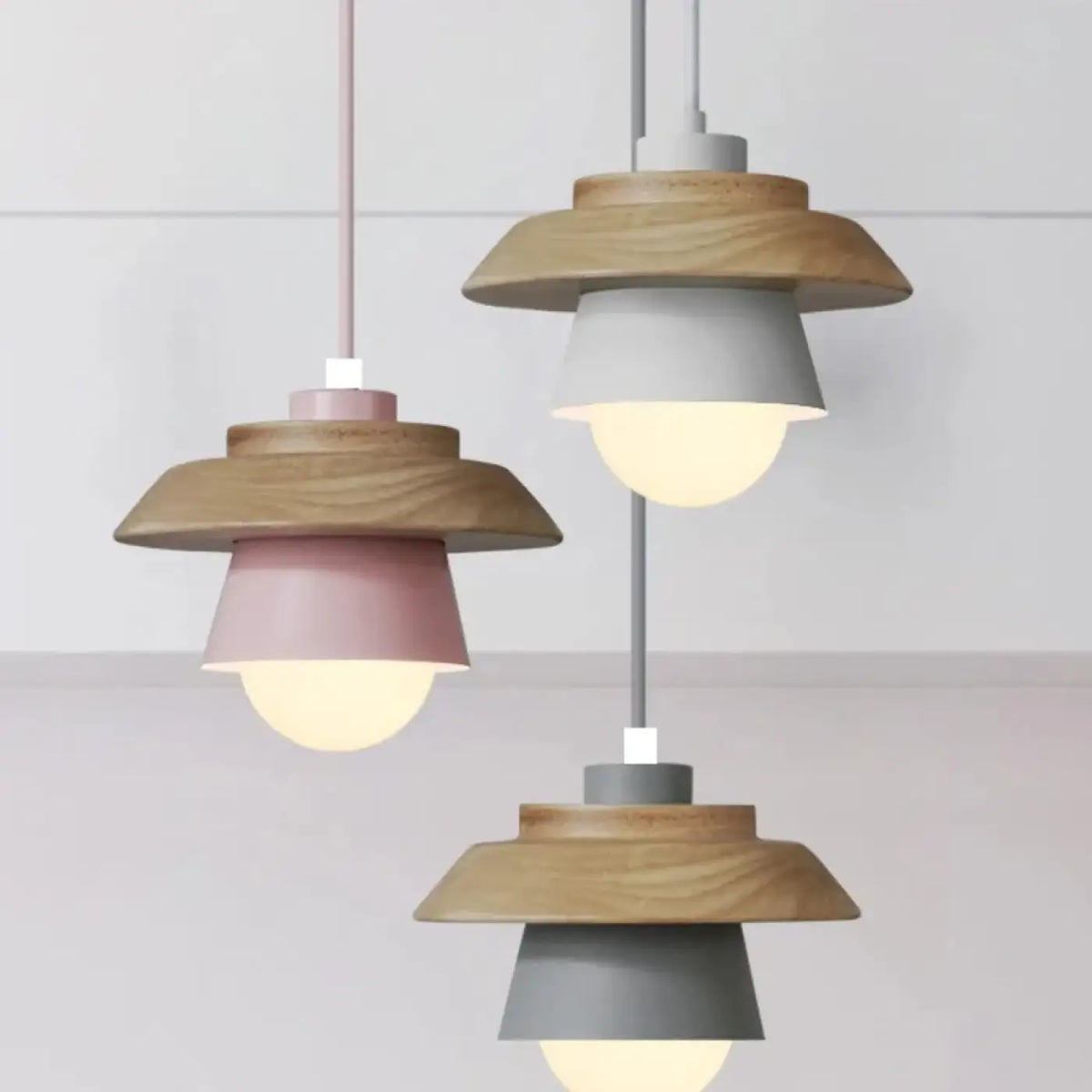 Suspension Macaron Bois et Aluminium – Miran