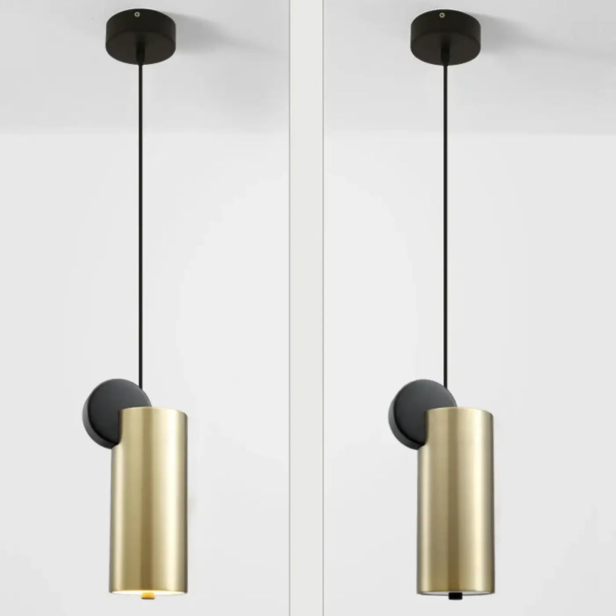 Suspension Minimaliste en Métal Doré – Sénel
