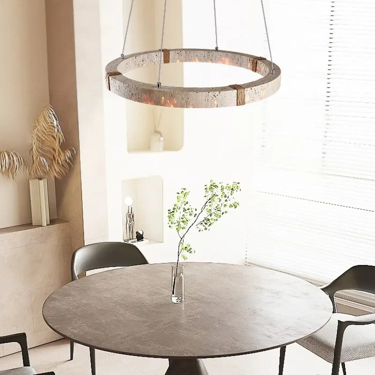 Suspension Moderne en Bois et Métal – Kemia