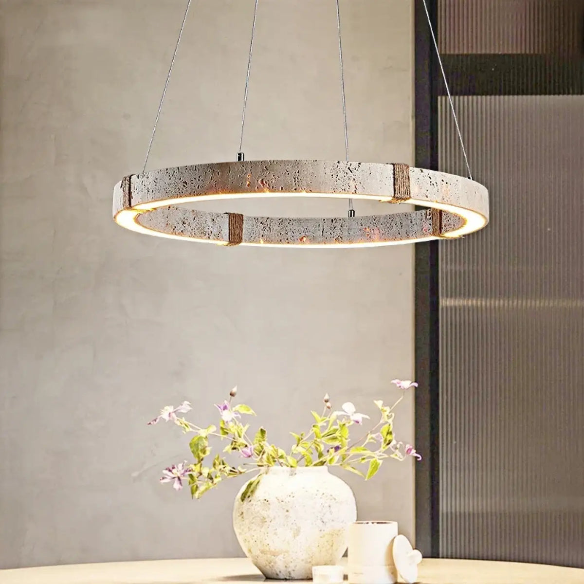 Suspension Moderne en Bois et Métal – Kemia