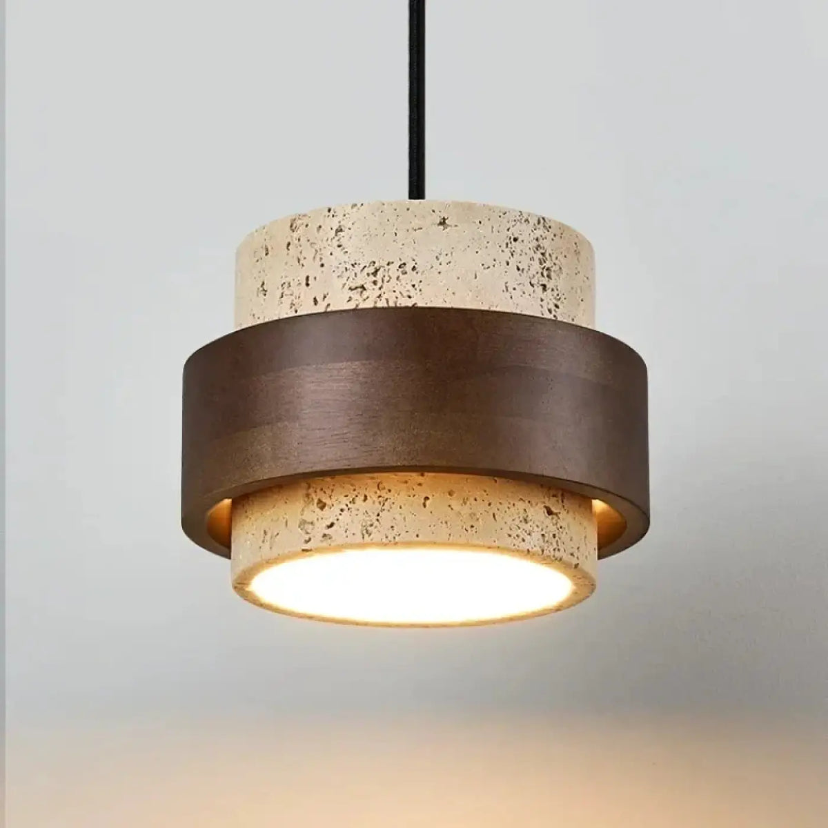 Suspension en Bois et Pierre Naturelle – Grorine