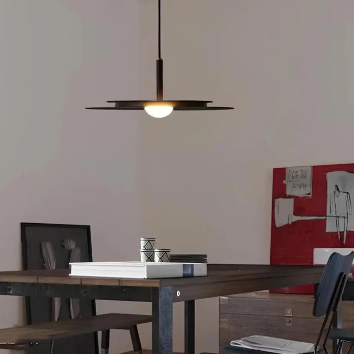 Suspension Disque Plat Minimaliste – Vidio