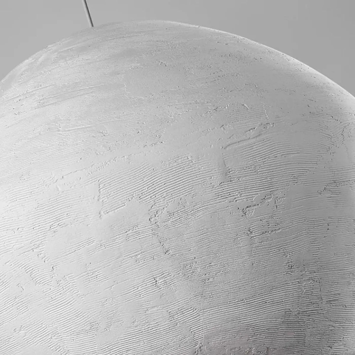 Suspension en Plâtre Texturé Blanc – Tirelle