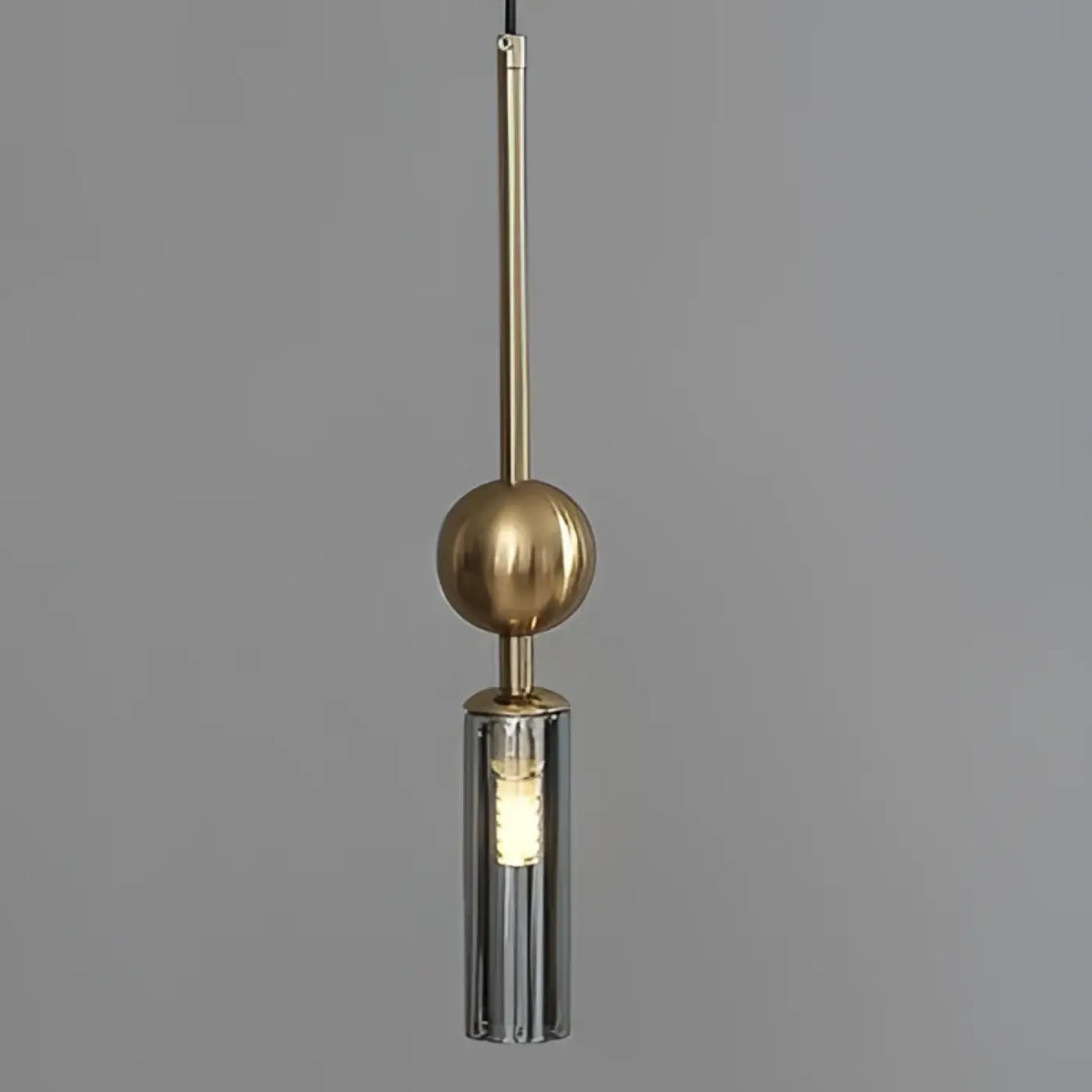 Suspension Tube en Verre et Métal – Zarine