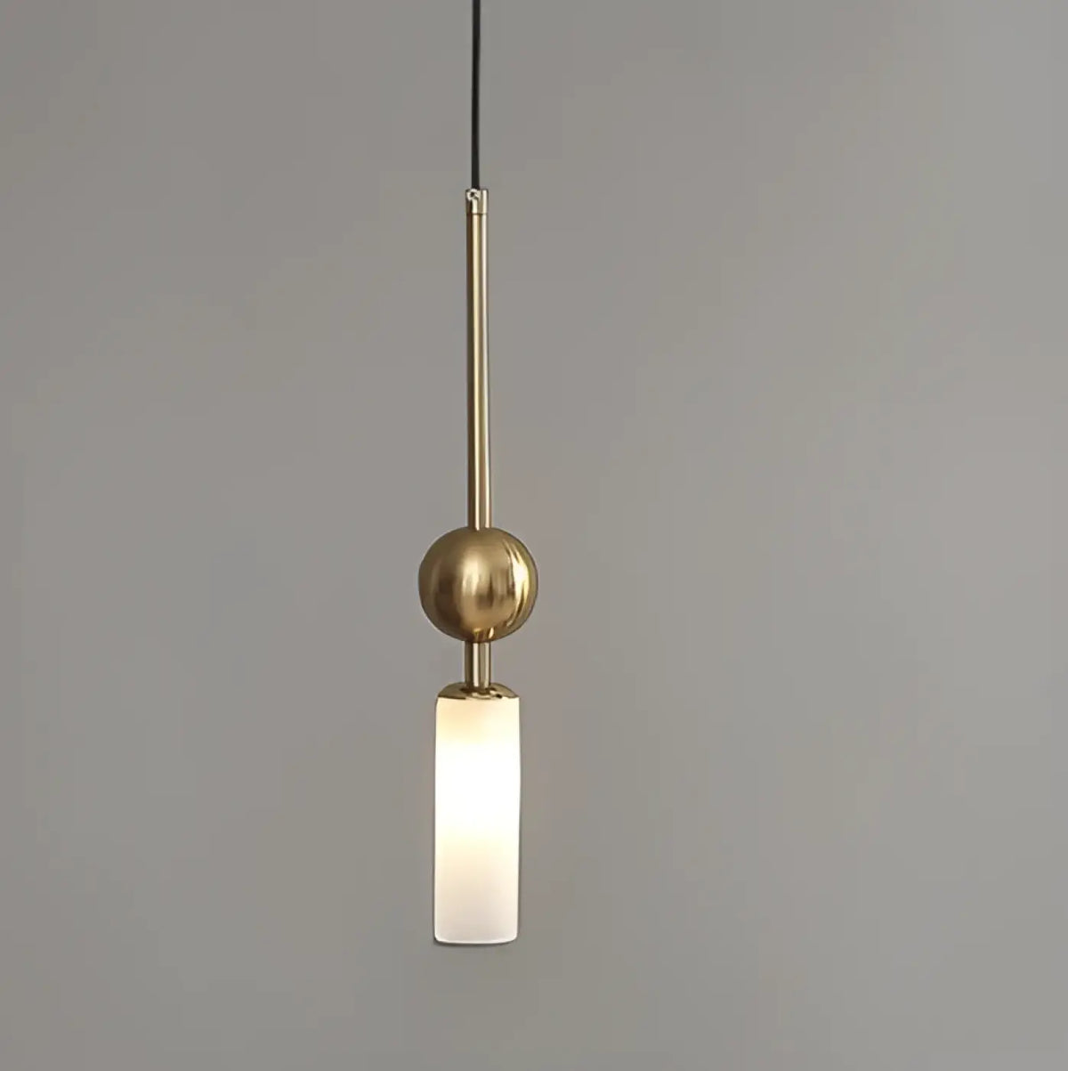 Suspension Tube en Verre et Métal – Zarine