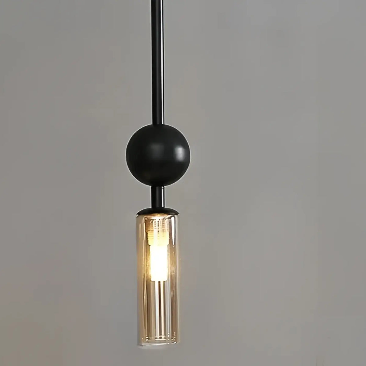 Suspension Tube en Verre et Métal – Zarine