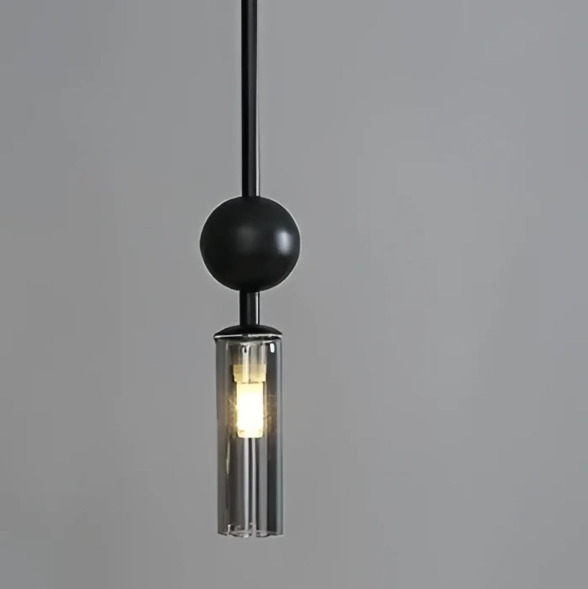 Suspension Tube en Verre et Métal – Zarine
