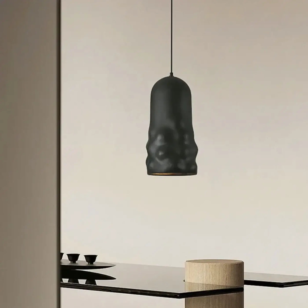 Suspension Tube en Verre Sculpté – Volane