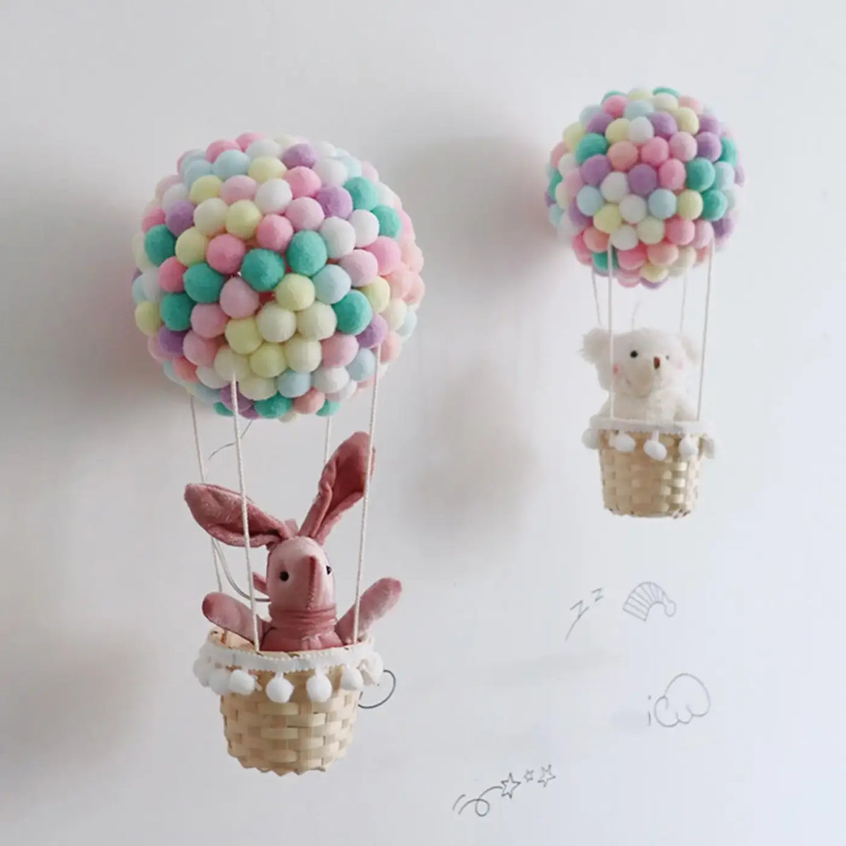 Suspension Enfant Montgolfière Pastel – Lovis