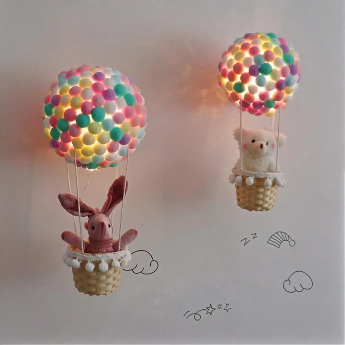 Suspension Enfant Montgolfière Pastel – Lovis