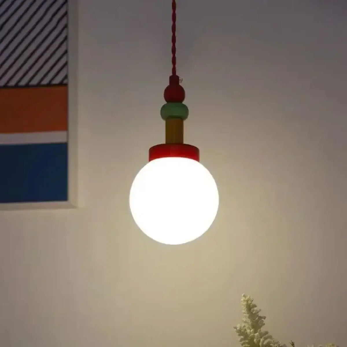 Suspension Enfant Boules de Verre Multicolores – Dovia