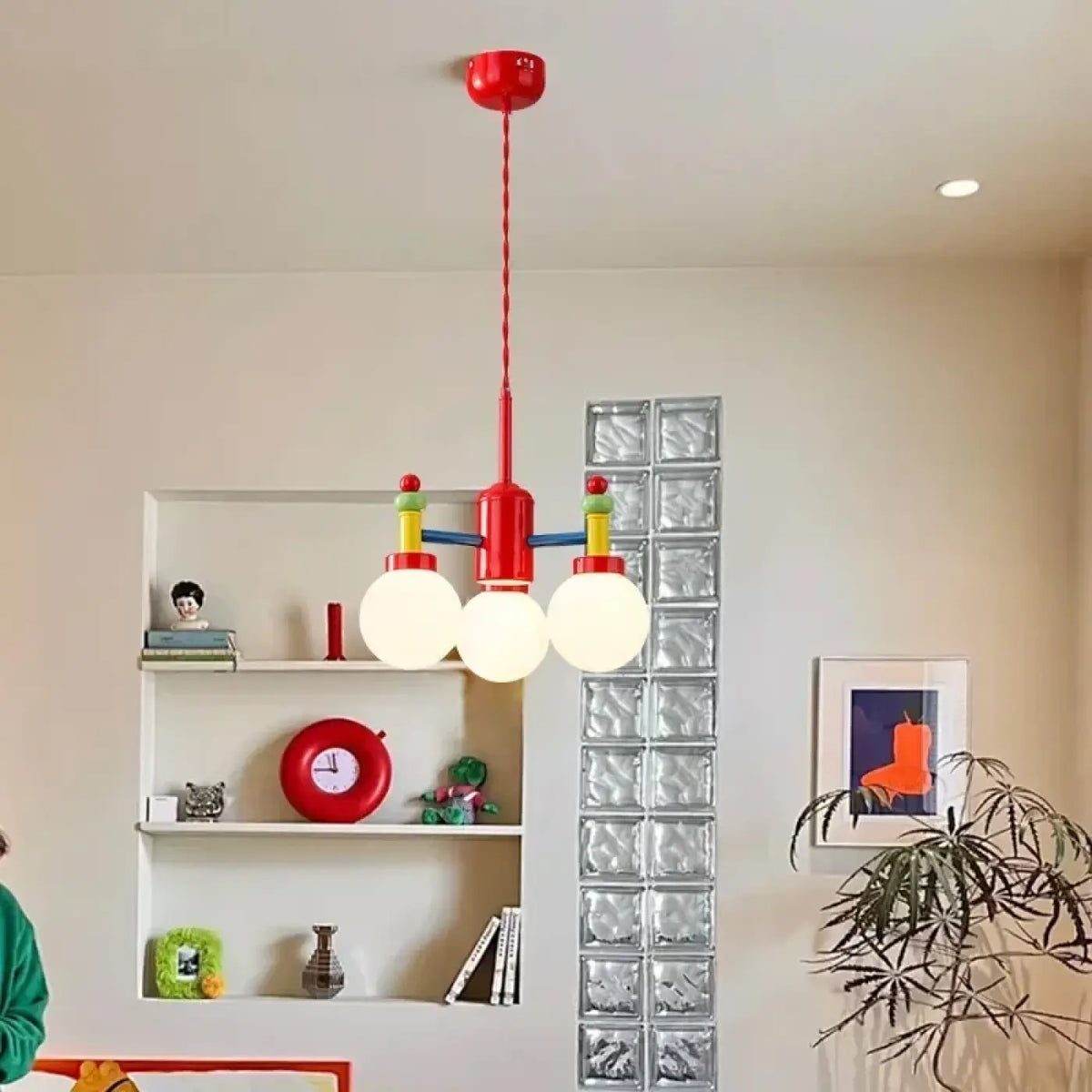 Suspension Enfant Boules de Verre Multicolores – Dovia
