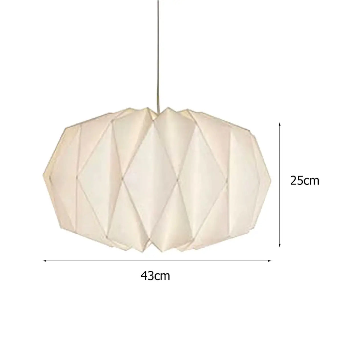 Suspension Origami en Papier Blanc – Foran