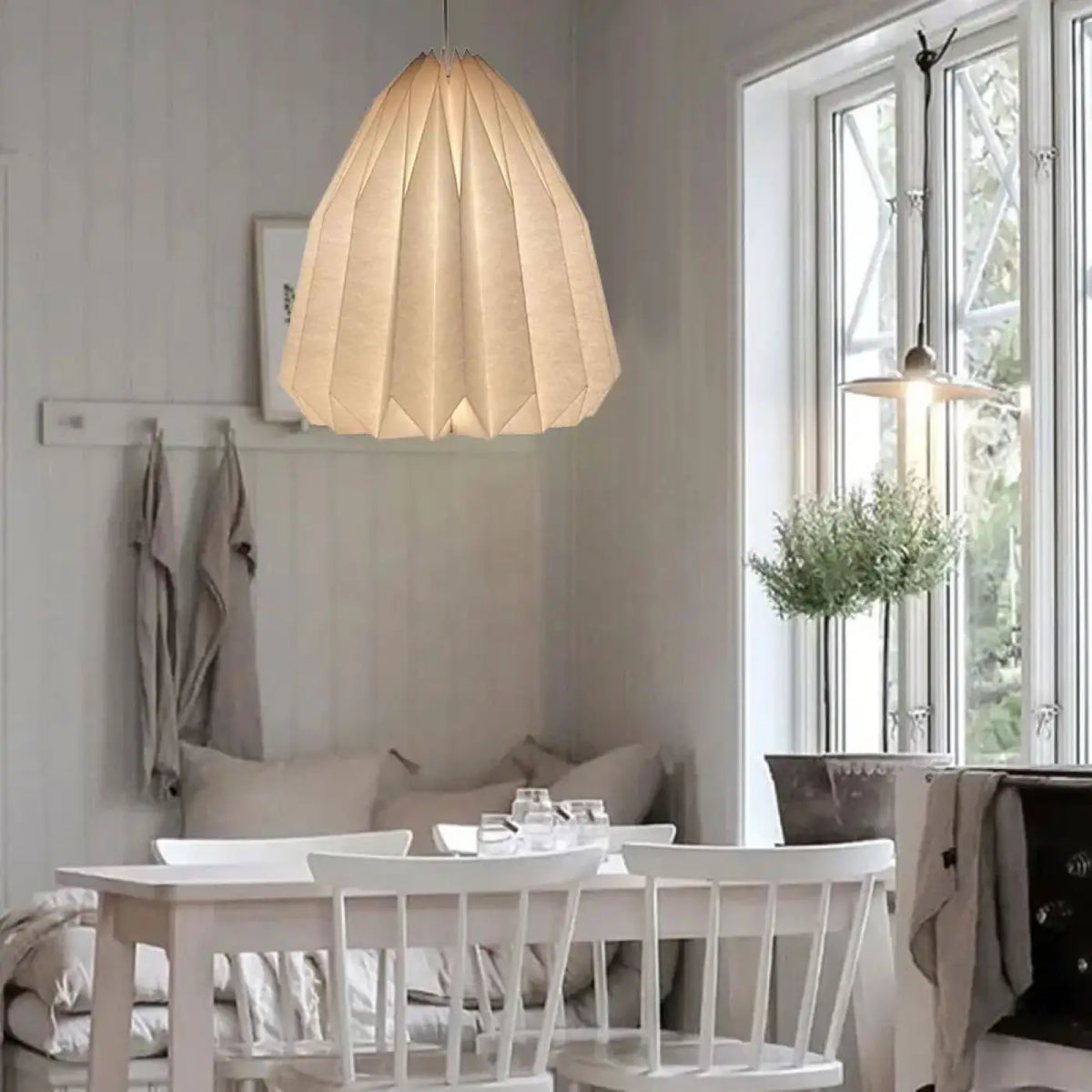 Suspension Origami en Papier Blanc – Foran