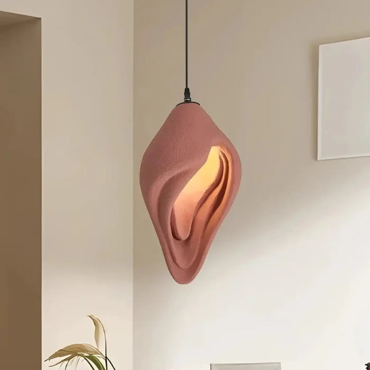 Suspension Cocon Rouge Ocre – Salan