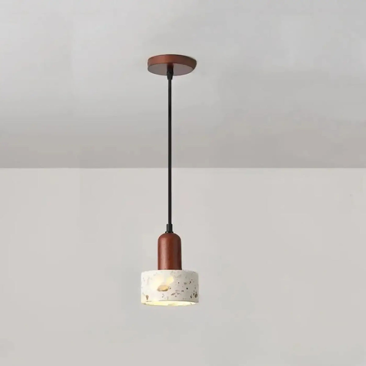 Suspension en Pierre Marbrée et Perles – Zario