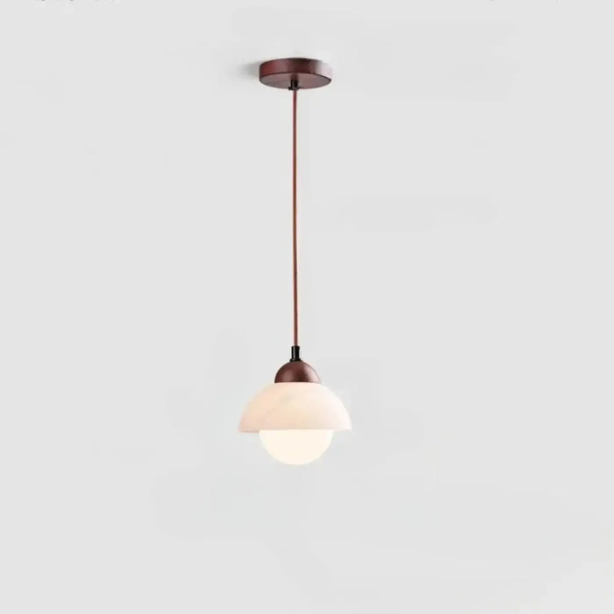 Suspension en Pierre Marbrée et Perles – Zario