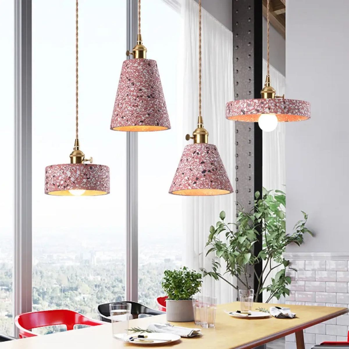 Suspension en Pierre Terrazzo – Flevis