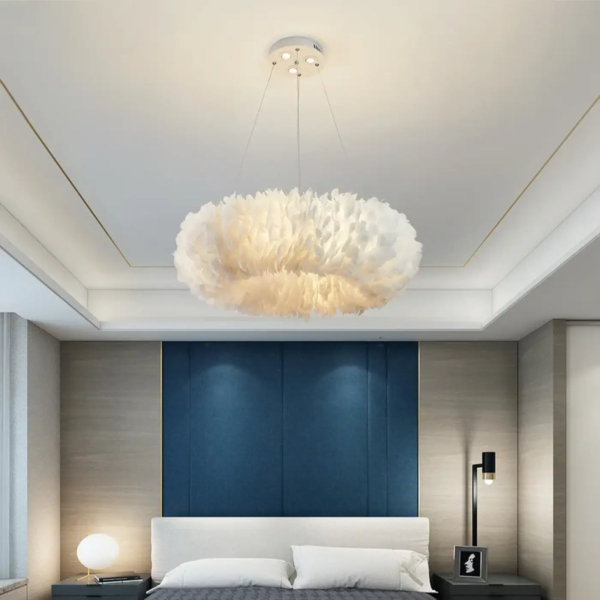 Suspension Plume Circulaire – Bedon