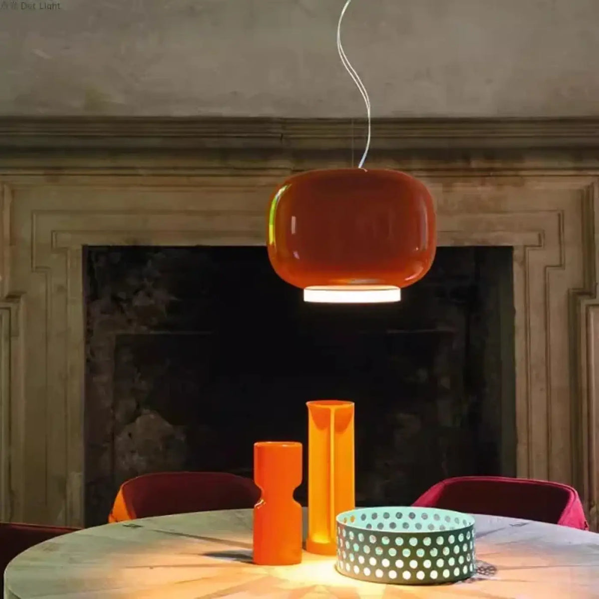 Suspension Orange Post-moderne – Bonel