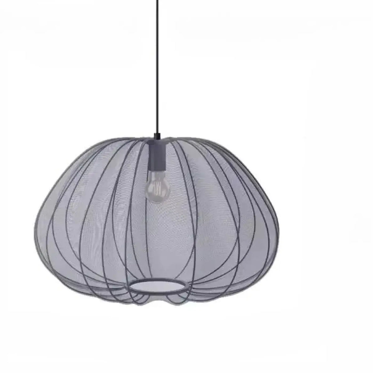Suspension en Verre Soufflé aux Lignes Douces – Mavan
