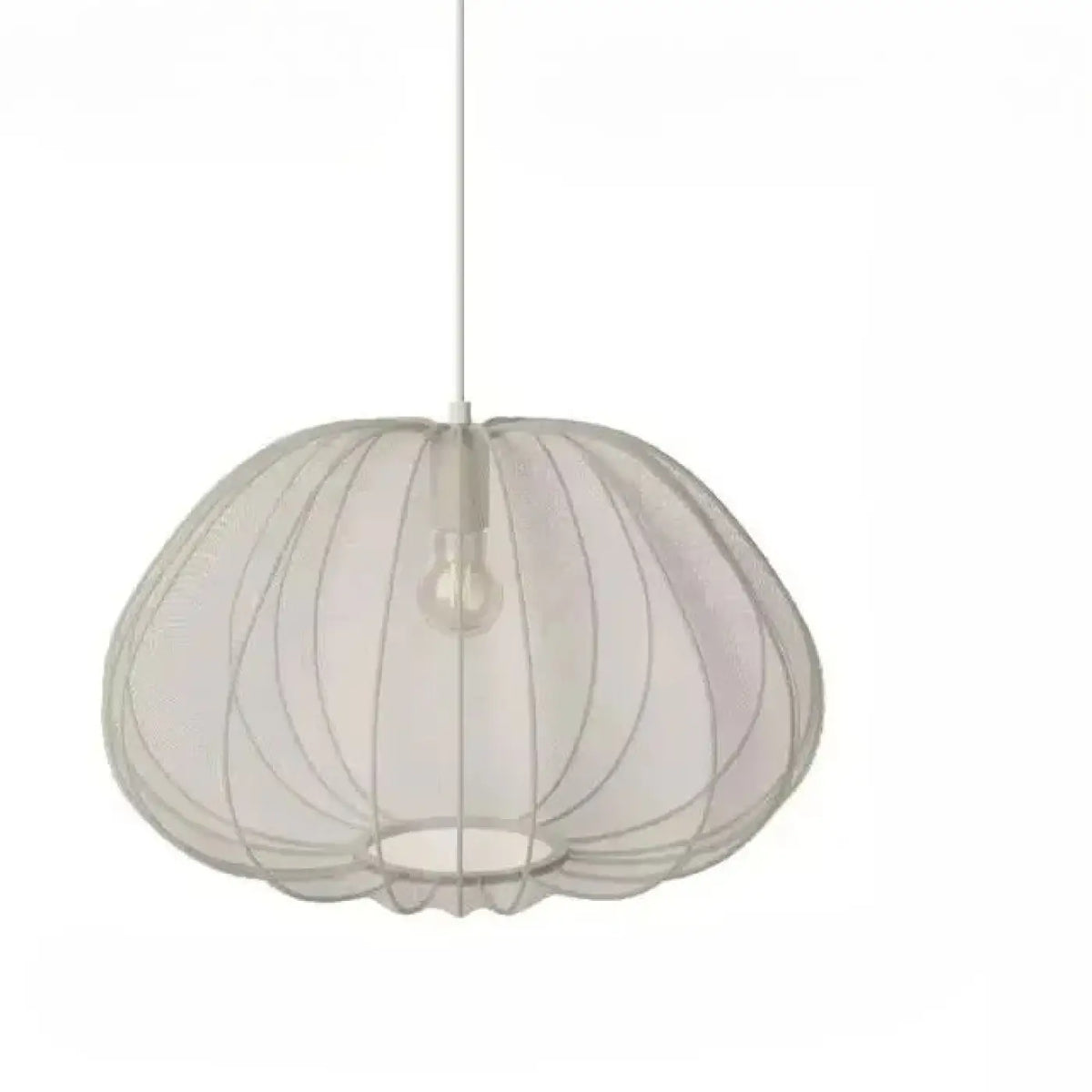 Suspension en Verre Soufflé aux Lignes Douces – Mavan