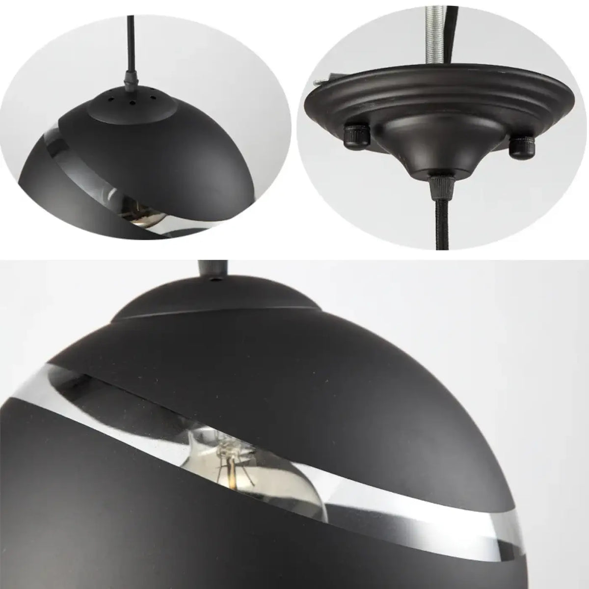 Suspension Ronde Noire ou Blanche – Vosane
