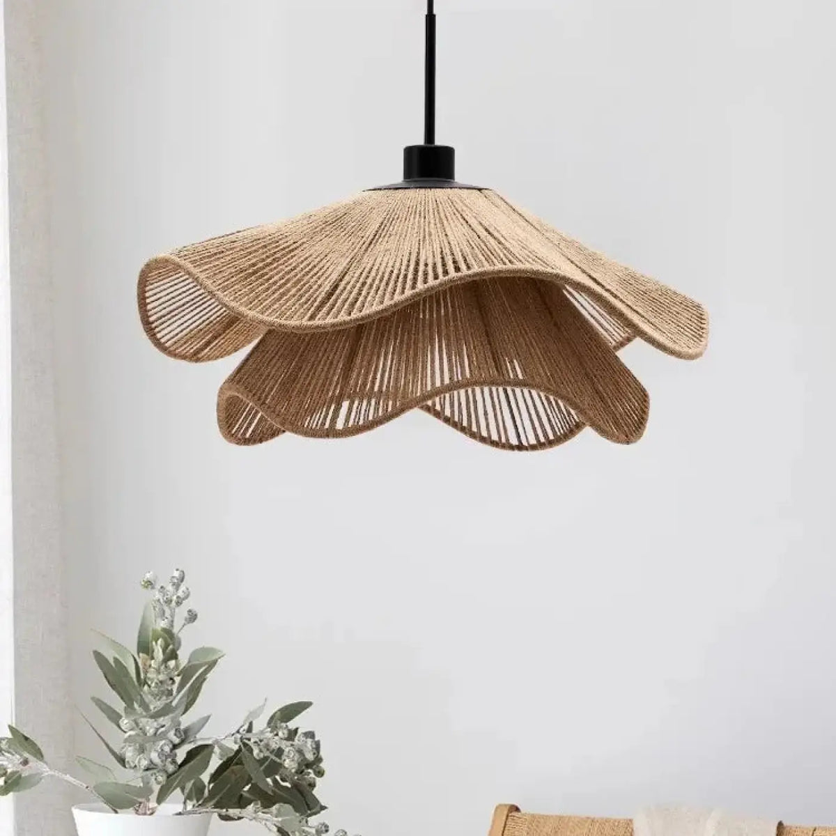 Suspension en Rotin et Chanvre – Fesio