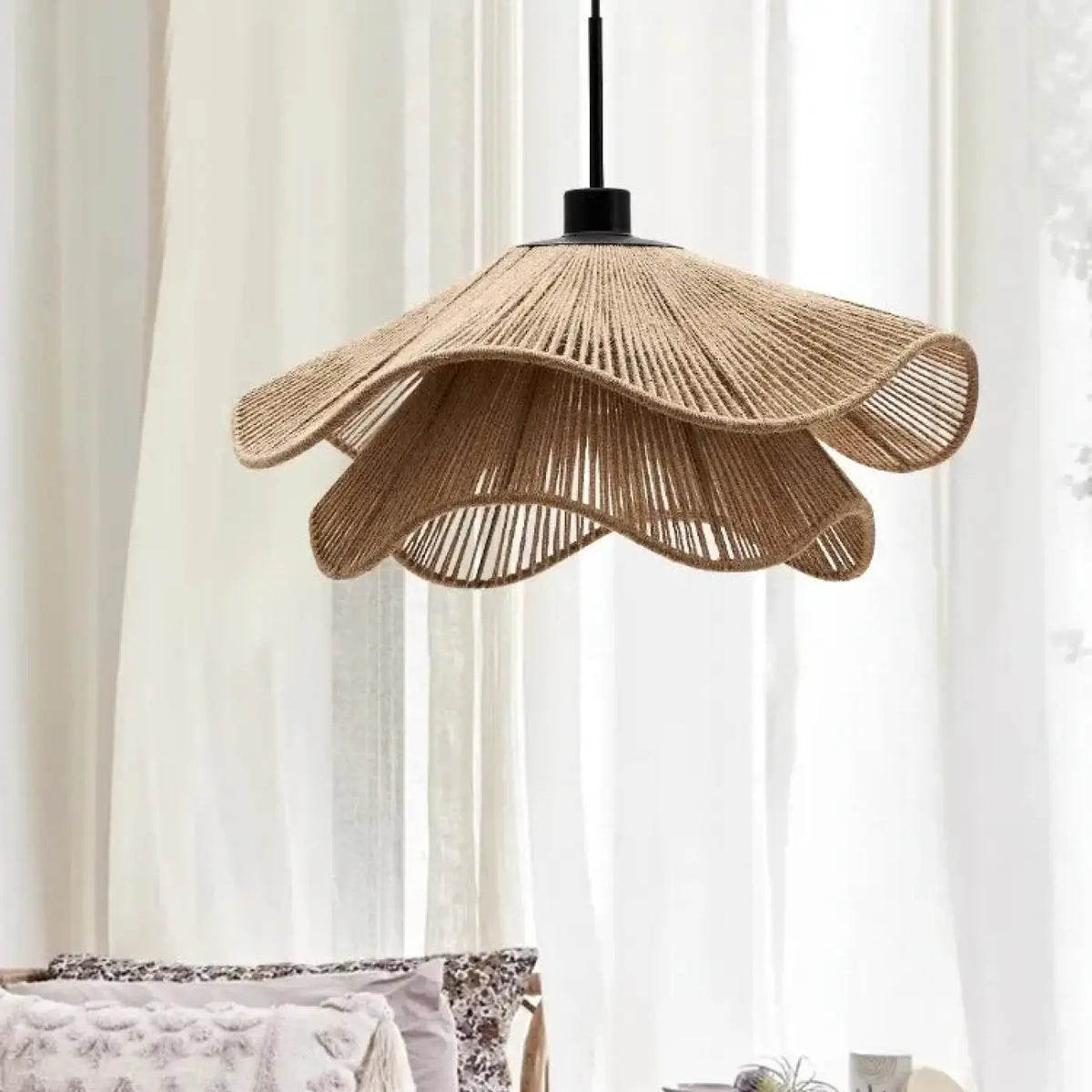 Suspension en Rotin et Chanvre – Fesio