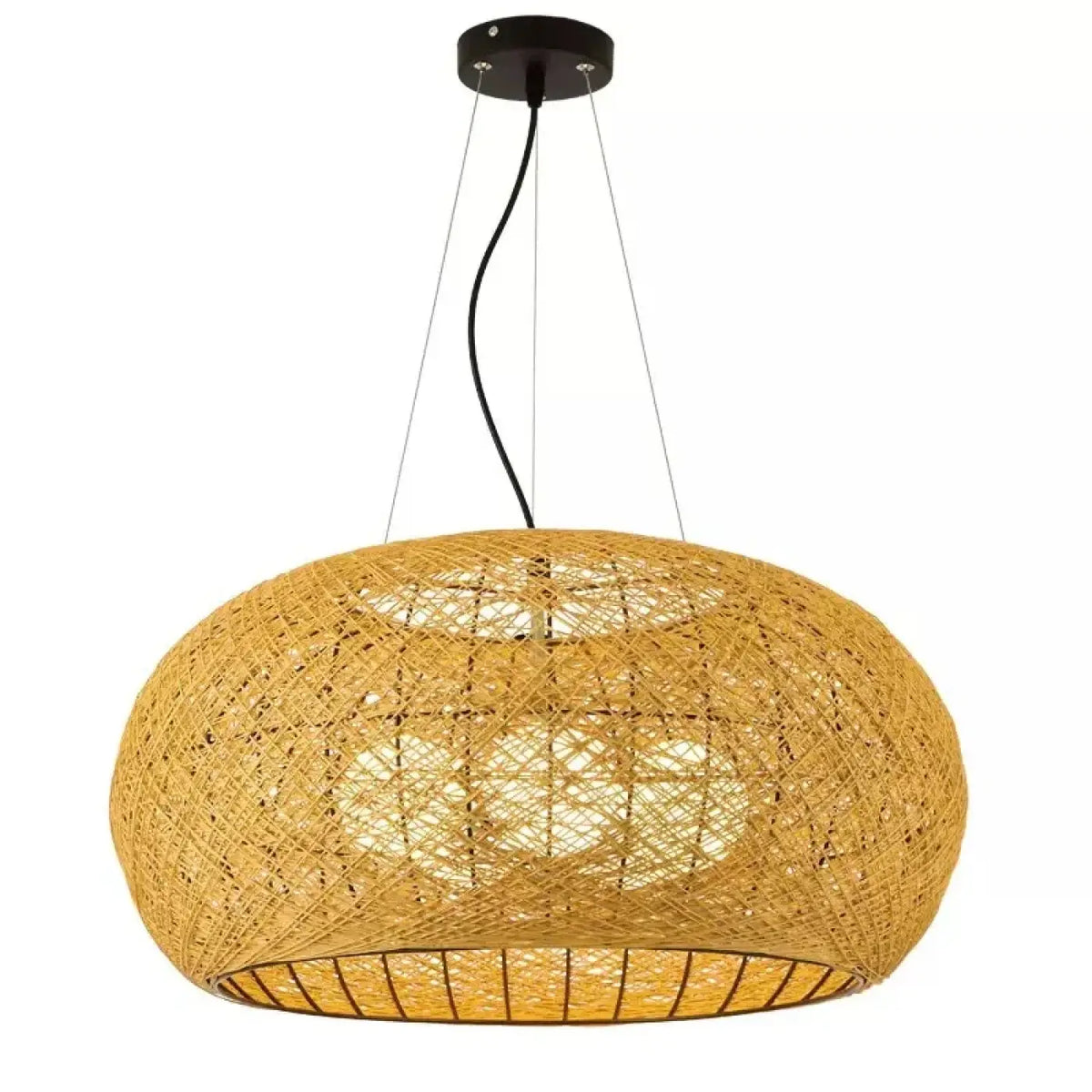 Suspension en Rotin Ovale Tressé – Bena