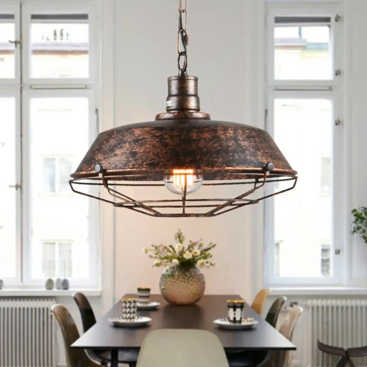 Suspension Industrielle Cloche Aplatie – Isette