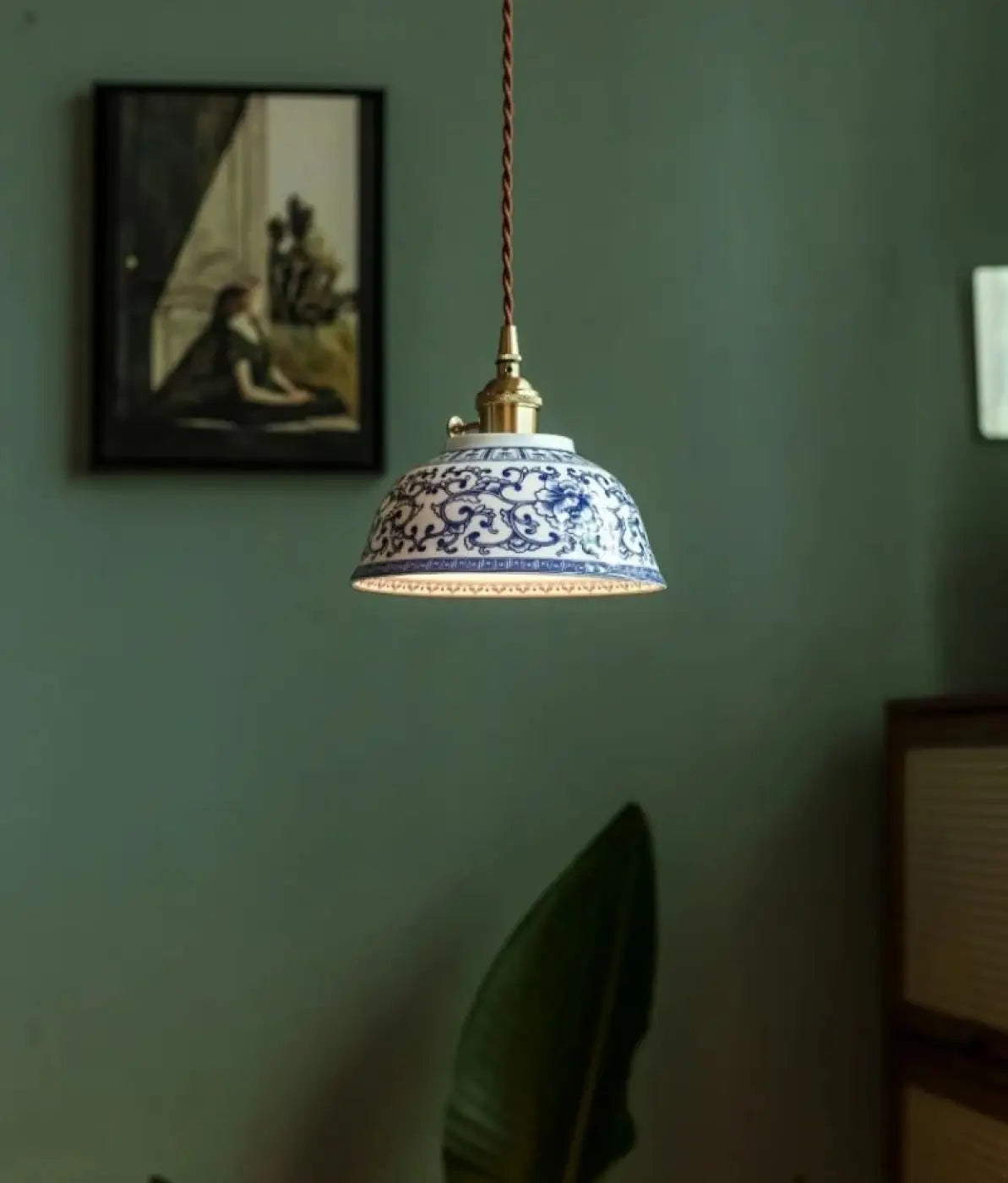Suspension Céramique Fleurie Maison de Thé – Ronel