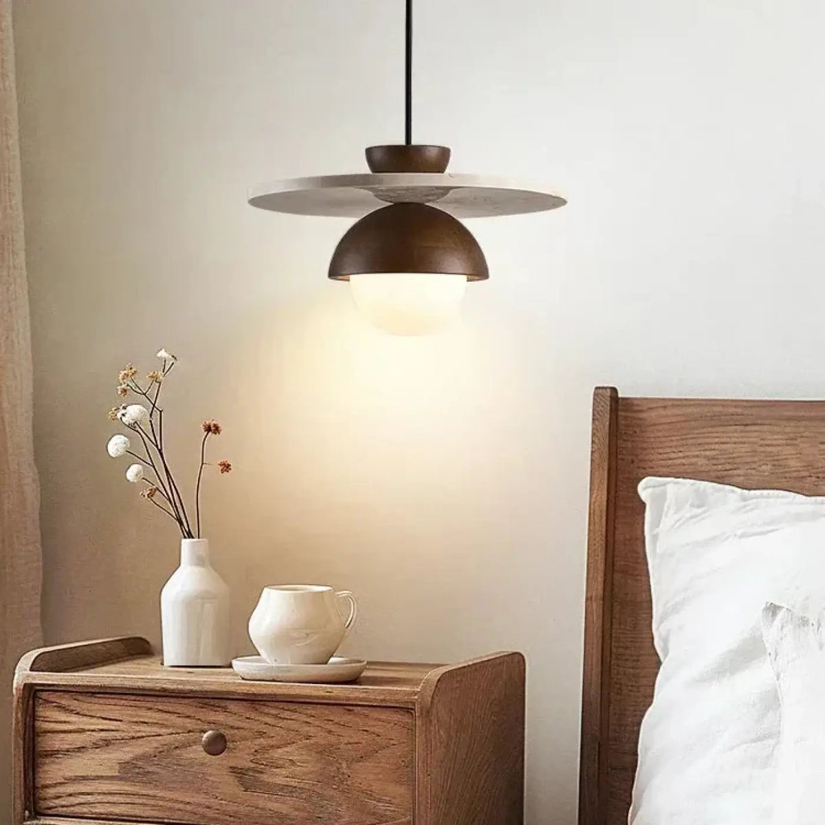 Suspension Scandinave Bois et Verre – Misine