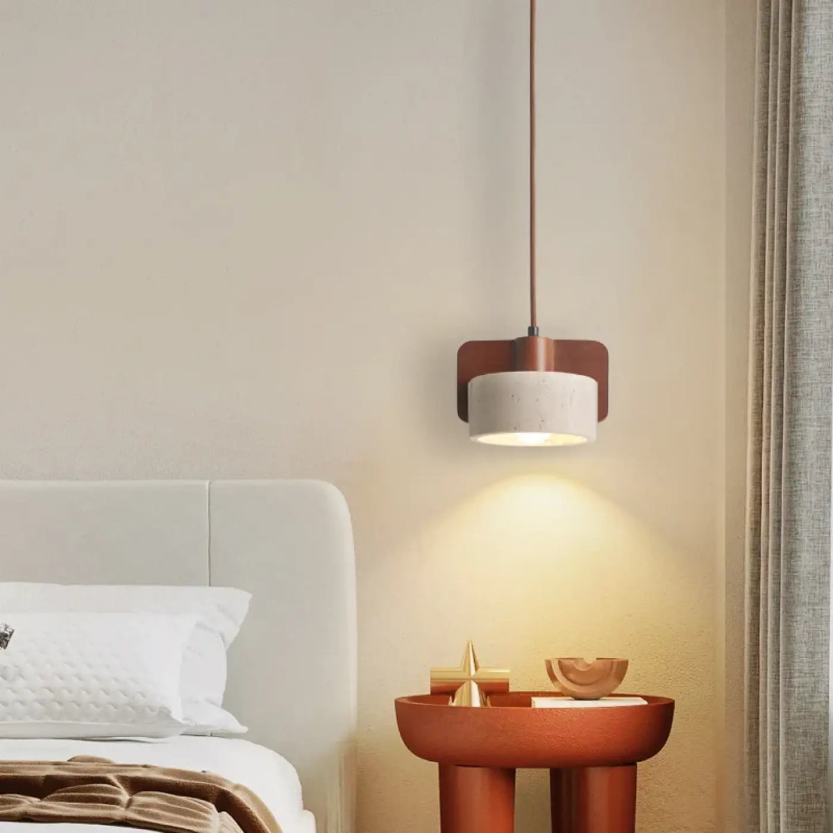 Suspension en Travertin Minimaliste – Ramel